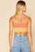 Blusa Feminina Tricot Detalhe Frente Cropped My Place - loja online