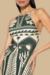 Vestido Feminino Midi Estampado Noite das Araras Alcas Farm na internet