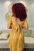 Vestido Midi Tecido Liso Com Babado Mercatto - comprar online