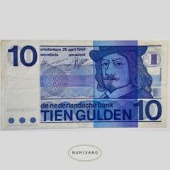 Paises Bajos - 10 Gulden - P91 - 1968