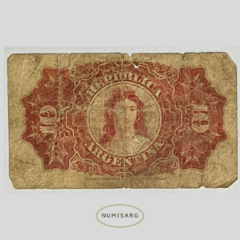 Argentina - 10 centavos - P228 - 1895 - comprar online