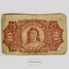 Argentina - 10 centavos - P228 - 1895 - comprar online