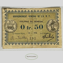 Senegal - 0.5 Franc - P1 - 1917