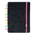 CADERNO INTELIGENTE LETS GLITTER NEON BLACK MÉDIO