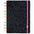 CADERNO INTELIGENTE LETS GLITTER NEON BLACK GRANDE