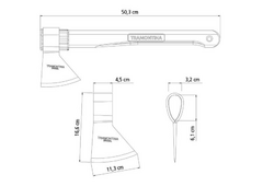 Hacha soldada c/ cabo 50cm - Tramontina en internet