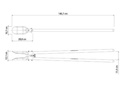 Cavadora c/ mango 120cm -Tramontina