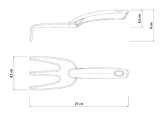 Rastrillo plastico de 3 dientes - Tramontina - comprar online