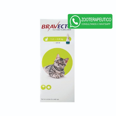 Pipeta BRAVECTO GATOS 1,2A2,8KG -MSD