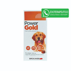 Comprimidos Power Gold Perros 20.1 a 40kg Bocadito - Brouwer