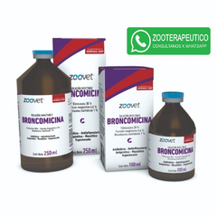 BRONCOMICINA x100ml Antibitótico - Antiinflamatorio - Antipirético - Mucolítico- Zoovet