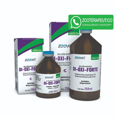 DI OXI FORTE x 100 ml Antibiótico de amplio espectro - Hemoparasiticida- Zoovet