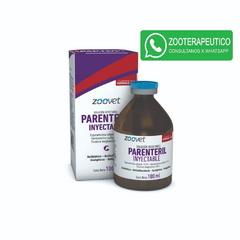 PARENTERIL INY x 100 ml- Antibiótico - Antiinflamatorio - Antipirético - Analgésico - Zoovet