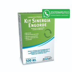 KIT SINERGIA ENGORDE 2 F x 500 ml - Mejorador de la conversión (anabólico no hormonal)- Zoovet