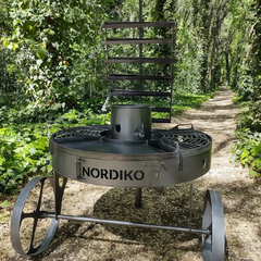 FOGONERO PARRILLA-PLANCHAS- ASADOR -100CM - NORDIKO -