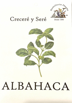 SEMILLAS DE ALBAHACA HUERTA - comprar online