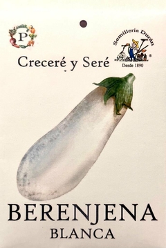 SEMILLAS DE BERENJENA BLANCA EXOTICA HUERTA - comprar online