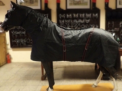 Manta mediana de cordura y frazada con pescuecera para caballos