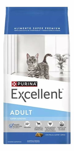 EXCELLENT ADULT CAT con Pollo y Arroz x 7,5 kgs - comprar online