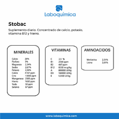 SUPLEMENTO PARA CABALLOS STOBAC 1,2 KGS - LABOQUIMICA - Campo y Ciudad | Farmacia Agroveterinaria