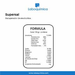 RECUPERADOR DE ELECTROLITOS SUPER SAL 1,5 KG - LABOQUIMICA - comprar online