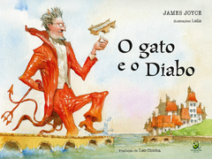 Livro O Gato e o Diabo com dedicatória exclusiva em aquarela