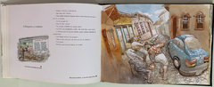 Livro Cidades do Ouro com dedicatória personalizada em aquarela - Aqualelis