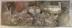 Livro Cidades do Ouro com dedicatória personalizada em aquarela - comprar online