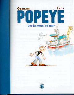 Quadrinho Popeye com dedicatória personalizada em aquarela - comprar online
