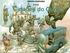 Livro Cidades do Ouro com dedicatória personalizada em aquarela