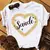 Camiseta Baby Look Personalizada Natal e Ano Novo Festa (vários temas) - comprar online