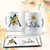 Caneca porcelana personalizada alfabeto floral