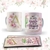 Caneca porcelana personalizada alfabeto floral