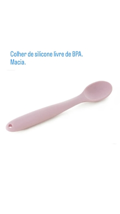 Colher de silicone para bebês