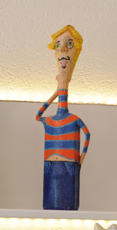 Muñeco - Hombre camiseta rayada