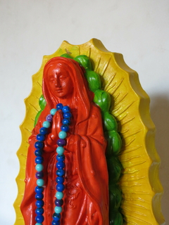 Virgen de Colores 2 - Verde, amarillo, naranja - comprar online