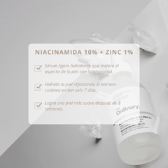 THE ORDINARY Niacinamide + Zinc (Niacinamida con Zinc) - 30 ml. en internet