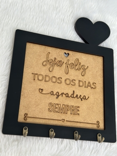 Porta Chaves Agradeça Sempre em MDF - comprar online