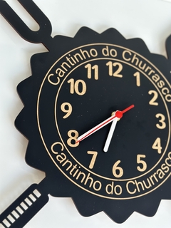 Relógio de Parede Cantinho do Churrasco em MDF - comprar online