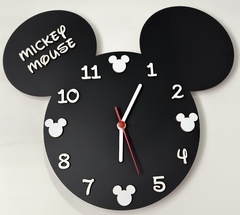 Relógio de Parede Mickey em MDF com apliques