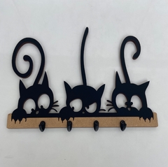 Porta Chaves 3 Gatinhos em MDF - comprar online