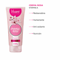 CREMA ROSA PIEL SECA VITAMINAS A - 200 grs. - comprar online