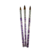 pincel x3 pincel de acrilico puntos violetas zma-9056b 6932323090571