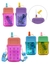 BOTELLA TELEFONO VASO C/STICKERS6901126784116 - (OFERTA)