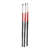 -PINCEL X3 BLANCO LISO GEL ROJO/NEGRO