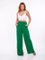 Calça Pantalona Wide Leg Verde Bandeira