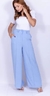 Calça Pantalona Wide Leg Azul Claro