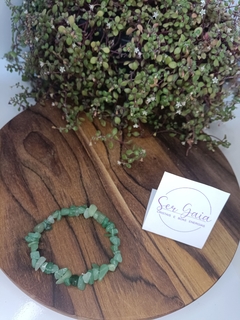 Pulseira Quartzo Verde Cascalho - comprar online