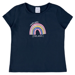 BLUSA INFANTIL MENINA DECOTE REDONDO EM MALHA UV50+ MALWEE KIDS - loja online