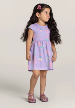 Imagem do VESTIDO EM MALHA INFANTIL MENINA BRANDILI